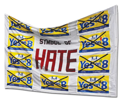 Prop 8 - hate sign