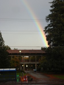 The rainbows end at City College Oct. 8 signaled the end of the largest storm Sacramento has seen in 40 years.