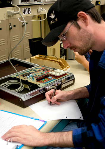 Steve Meixner, 34, continues his education in Electronics Maintenance Technology and is involved in the Electronic Student Association, ESA.   Penelope Kahn | kahnstellation@yahoo.co