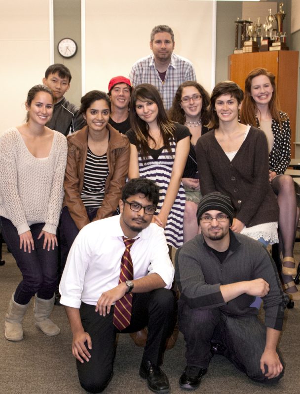 The Los Rios Debate Team finished first in California last season and ranked second among community colleges in the entire nation.  The team is (beginning with the first row, left to right):  Aninda Chowdhury, Mohamed Umbashi, Natalie Lenhart, Noreen Javed, Sharaya Souza, Rebecca Silva, Meng Vue, Michael Edwards, Jared Anderson, Sara Beth Brooks, Olivia Gover.  Kate Paloy | katepaloy.express@gmail.com