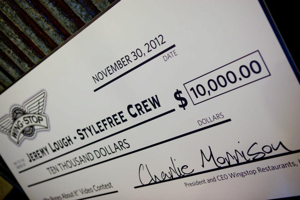 Amanda Oliver is part of StyleFree Crew, who won the WingStop commercial contest of $10,000. Photo Courtesy of WingStops Facebook page.