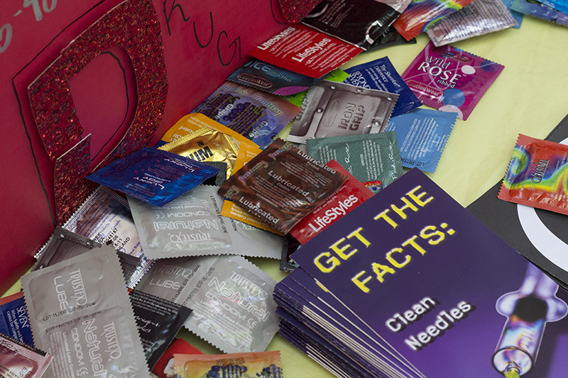 PICTURE OF THE DAY – 4/25/13 Condoms, lubrication, and literature are just some of the things being passed out at the City Colleges sixth annual health fair located in the quad.  Evan E. Duran | evaneduran@gmail.com