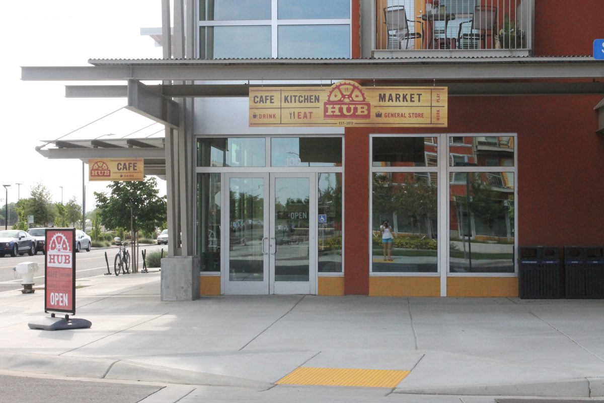 The Hub, a café, kitchen and market near City Colleges Davis Center, is in its final stages of contruction and will soon be fully open to students and the public. | Jessica Rine | jessicarineexpress@gmail.com