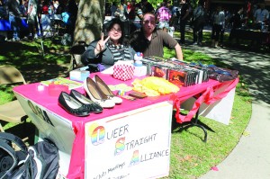The Queer Straight Alliance was one of the more than 20 different clubs at Club Day's tables. 