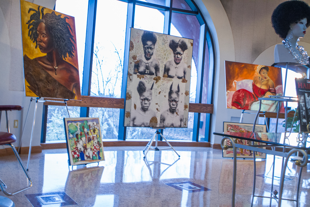HAIRitage: a Fine Art and Photo Exhibition celebrates the essence of black hair. The exhibition continues on display in the LRC’s Special Events room, located on the third floor. Tamara Knox | Online Photo Editor | tmrknox@gmail.com