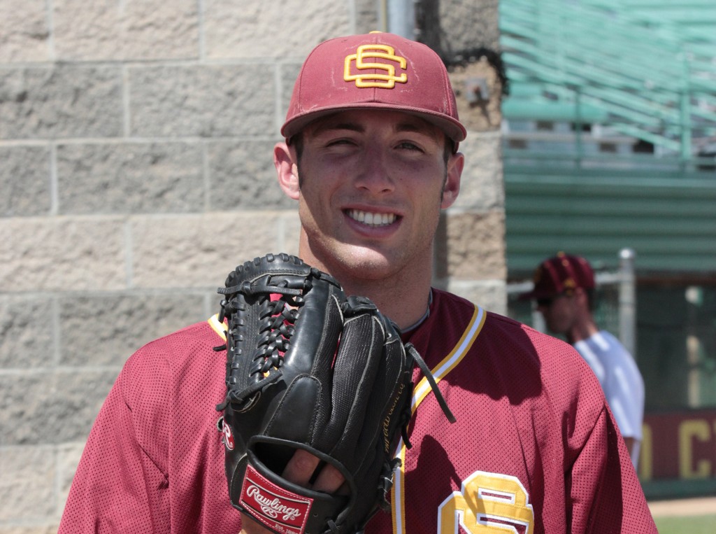 Panthers+pitcher+Dan+Sayles+was+awarded+the+CCCAA+Scholar+Athlete+of+the+Year+Award+for+2013.+Sayles+now+pitches+with+the+University+of+Miami+Hurricanes.+Courtesy+photo