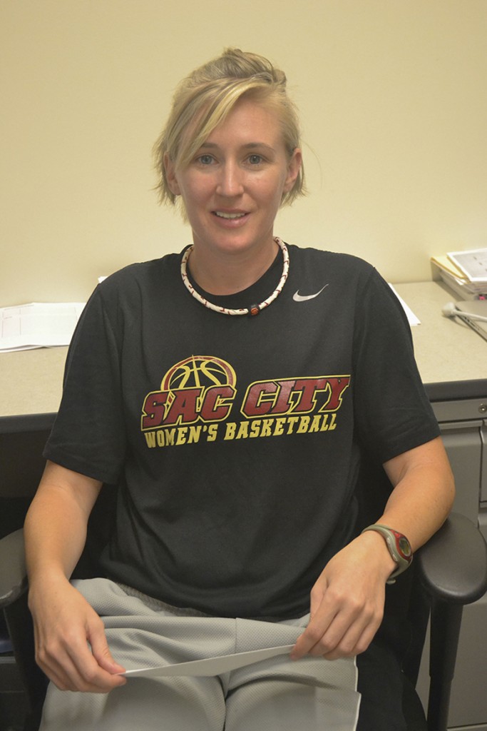 New+womens+basketball+coach%2C+Julia+Allender+says+she+is+looking+forward+to+the+upcoming+season.+