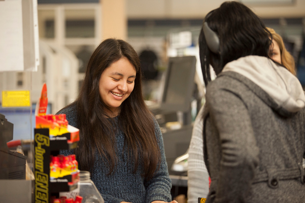 City College Business major Rebekah Rodriquez working in the City College Store. Vanessa Nelson | Staff Photographer