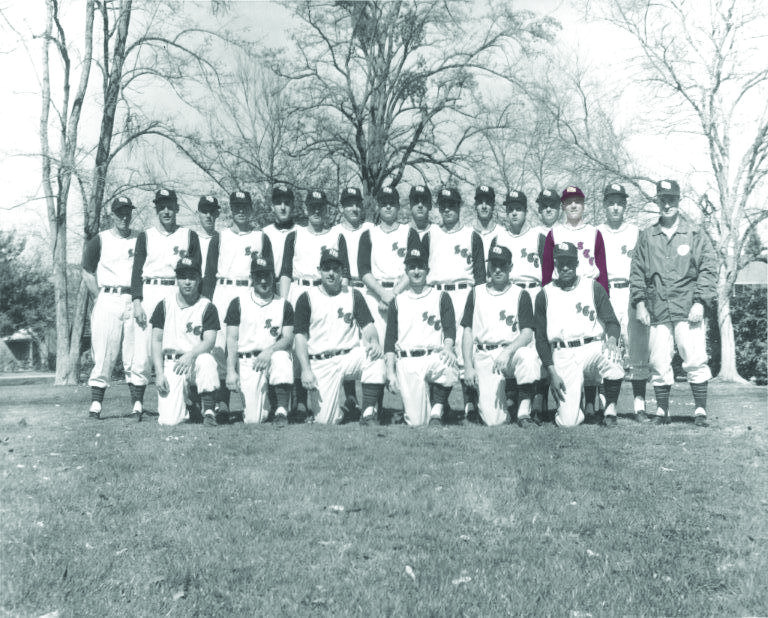 City College baseball team photo with Larry Bowa (in color) from the 1964 Pioneer yearbook. (Photo Courtesy: SCC Archives)