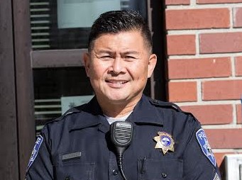 City College Campus Police Sergeant Jinky-Jay Lampano standing outside of his office, the City College Police Department, on Sept. 22, 2015. Lampano says to City College students who see a gun on campus, 