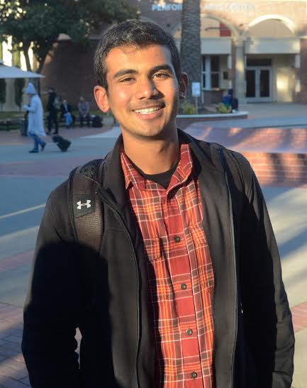 Simran Banga, a global disease biology major. "I like the classes. The campus environment feels pretty nice, welcoming. Christopher Williams, Staff Photographer | chriswexprees@gmail.com