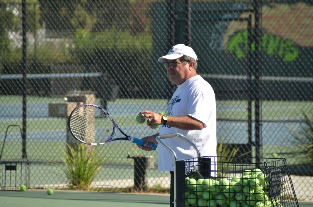 After decades of reporting for KCRA 3 and KXTV (Channel 10), Rich Ibarra now coaches tennis at St. Mary’s High School in Stockton, Calif. Christopher Williams, Staff Photographer. | chrisWexpress@gmail.com
