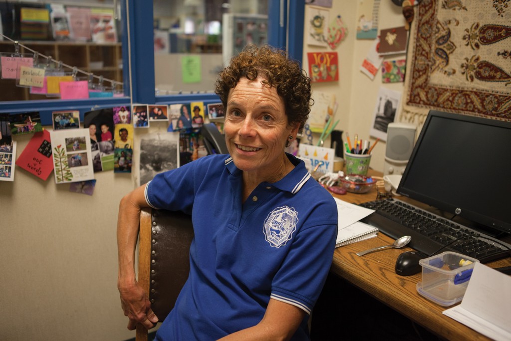 Laurie Perry, SCC child development coordinator, sits at her desk in her office. (Photo Courtesy: Vanessa Nelson)