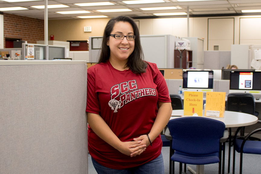 Known for her Superwoman work ethic and love for helping others, Yolonda Ramirez, City College Career Center Counselor and former student, guides students in finding their passions. Ramirez helps students to explore academic majors and other interests they may have. Cameron Richtik | cameronrichtikexpress@gmail.com