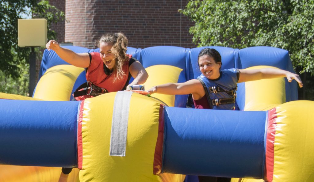 City+College+students+Cynthia+Rosendale+and+Taylor+Blair%2C+occupational+therapy+assistant+majors.+Enjoying+the+inflatable+bungee+racing+in+the+Quad%2C+during+City+College%E2%80%99s+People%E2%80%99s+Day.+Sonora+Rairdon%7C+Staff+Photographer%7C+srairdon.express%40gmail.com
