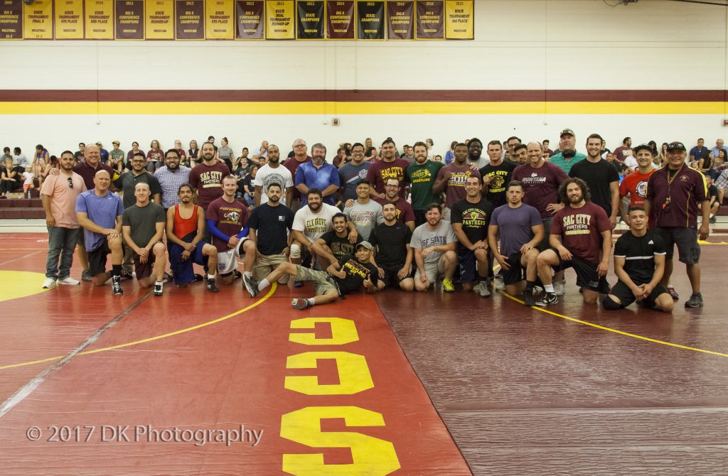 Former City College wrestlers from the past several decades returned for the 38th Annual Alumni Wrestling Scrimmage Sept. 2. ©2017 Dianne Rose