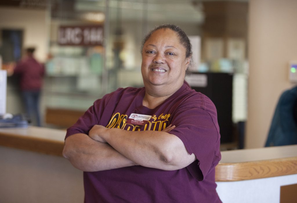 Joyce Ransom has been helping people on the first floor of the LRC at City College for nine years. Vanessa S. Nelson | vanessanelsonexpress@gmail.com