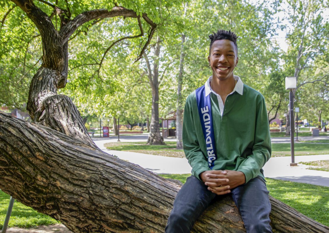 High School junior Montay McDaniel will graduate City College in May with an AA in Behavioral Studies.  He will graduate high school and Sacramento State next year with a bachelor’s degree.  Photo by Sara Nevis | Staff Photographer | snevis.express@gmail.com