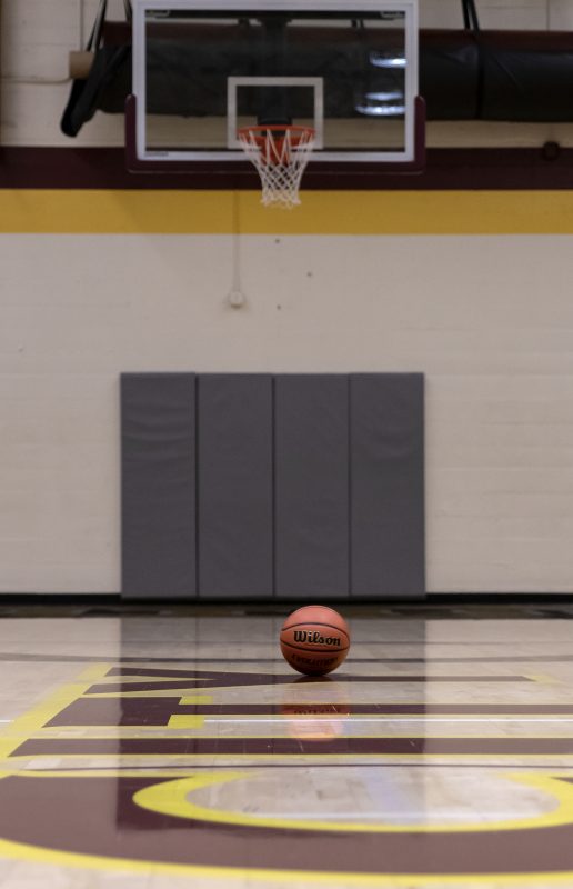 Photo illustration of an empty basketball court at the North Gym at City College Wednesday, Dec. 11, 2019.  (Photo Illustration by Sara Nevis/snevis.express@gmail.com)