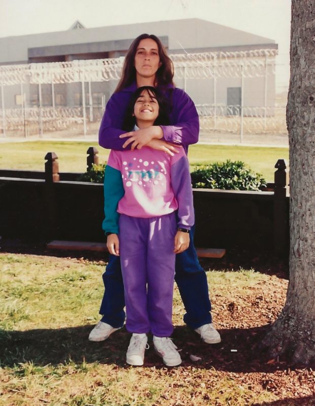 Vickie+Nevis+with+her+daughter%2C+Sara%2C+9%2C+during+a+visit+while+she+was+in+prison+in+Dublin%2C+California+1991.+%28Family+photo%29
