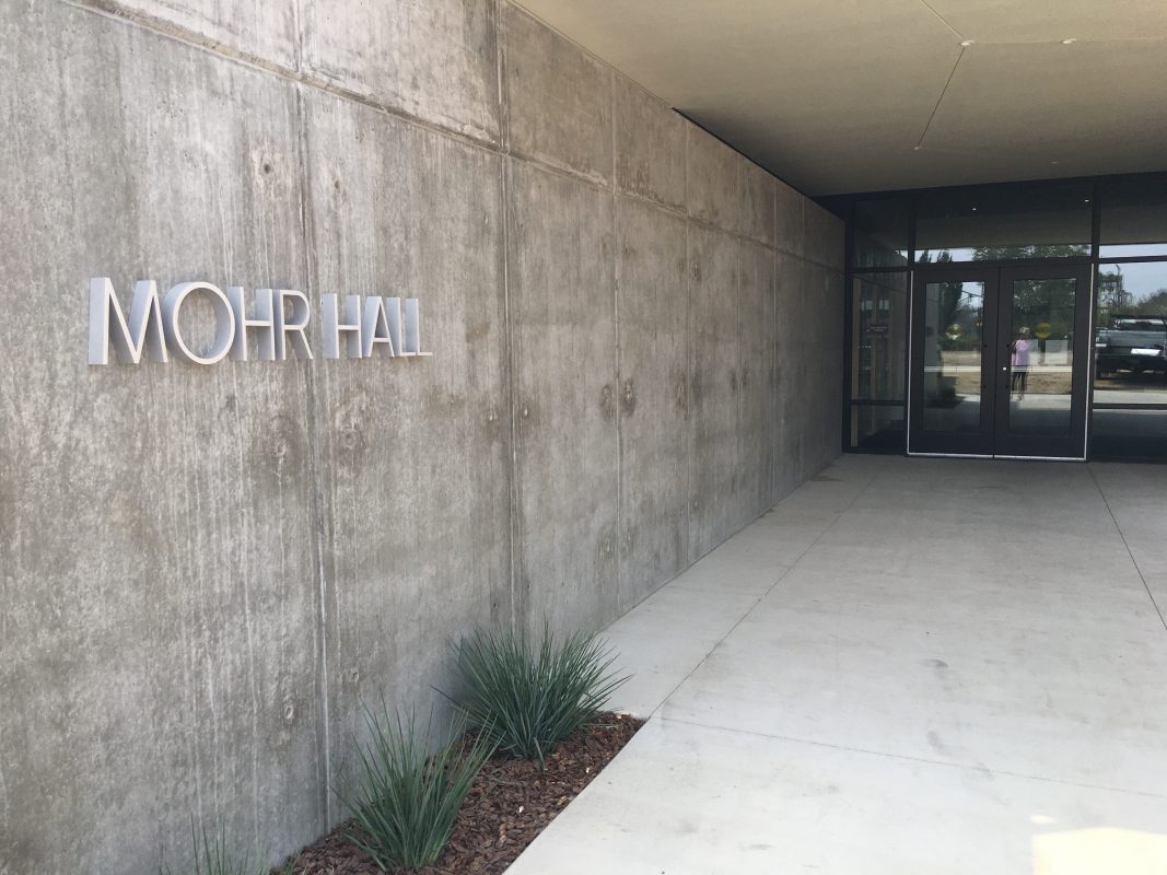 North entrance of Mohr Hall. (File photo)