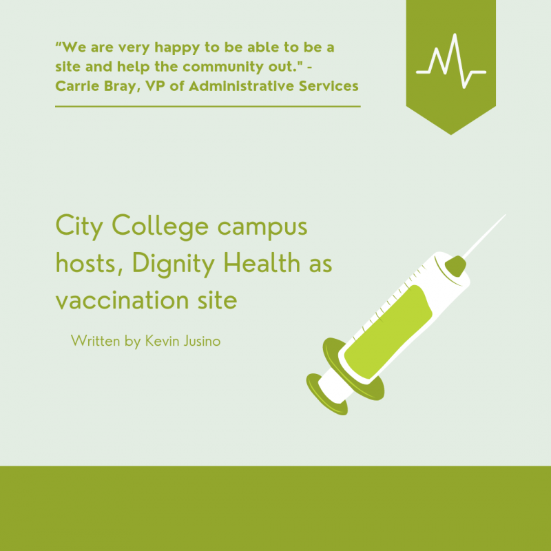 City College campus hosts, Dignity Health as vaccination site
