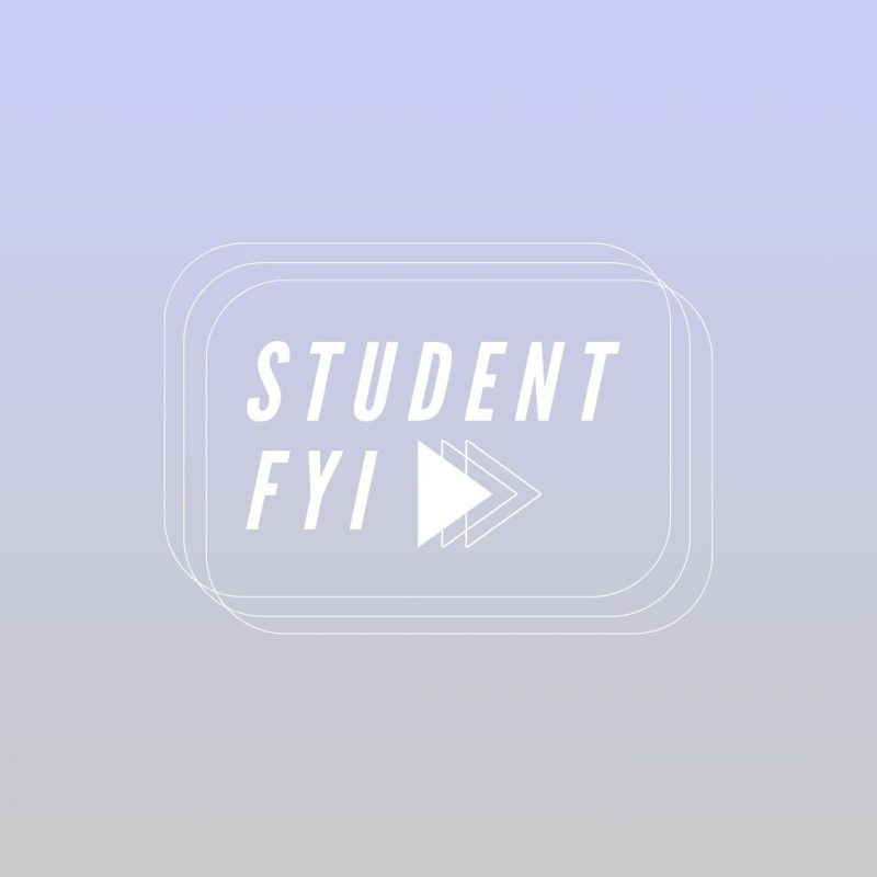 Student FYI: Week of Nov. 20 through Dec. 1