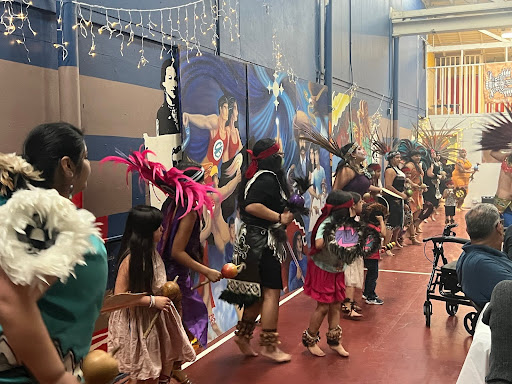 Performers present a Native American dance at Washington Neighborhood Center’s Legados y Futuros fundraiser on Oct. 19, 2023. Photo credit: Yoseph Daniel / ydaniel.express@gmail.com