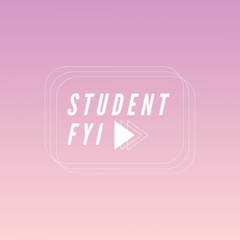 Student FYI: Week of Dec. 4 through 15
