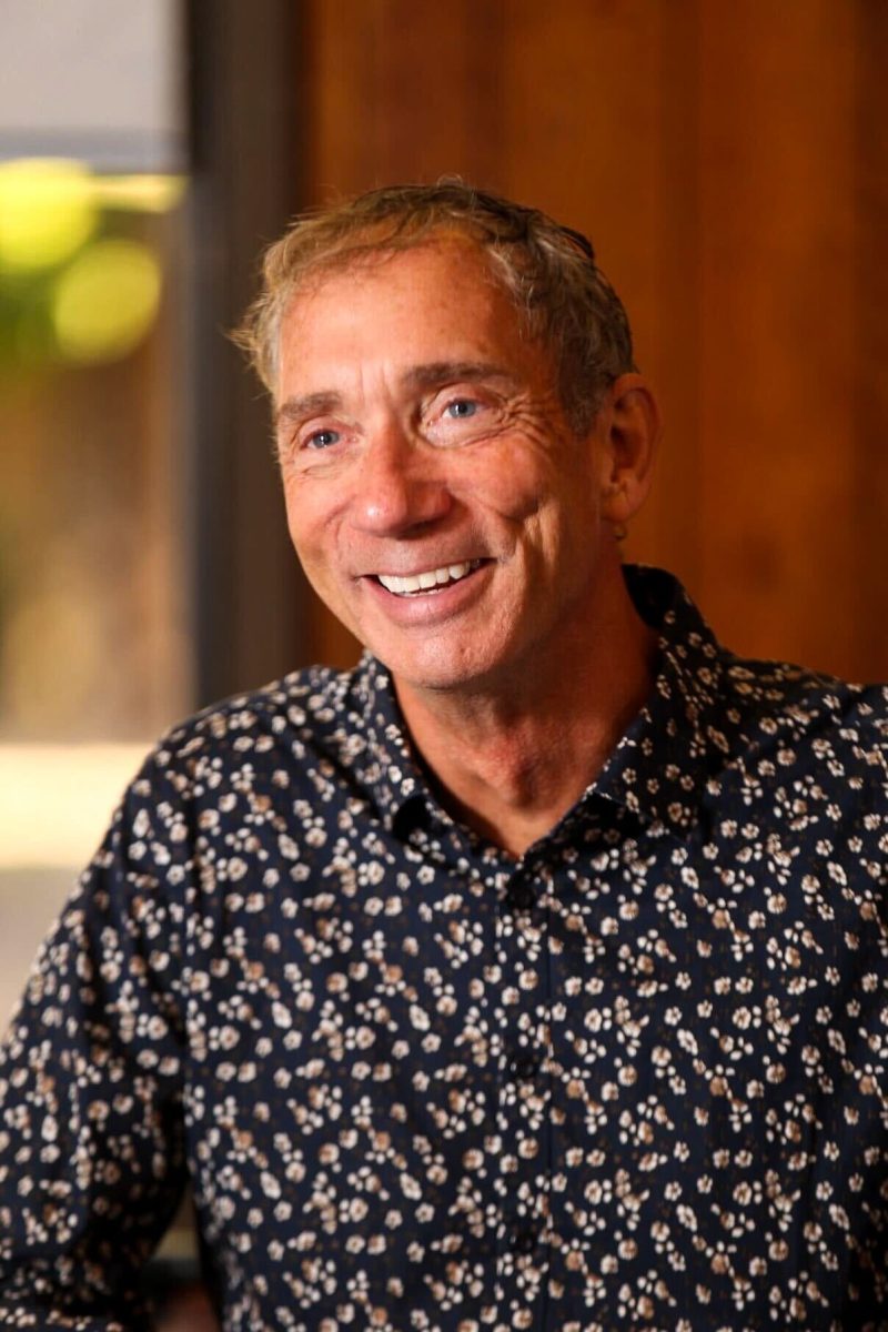 Chancellor Brian King answering questions on his retirement as chancellor of the Los Rios Community College District in his office on Oct. 16, 2025 in Sacramento, Calif.